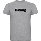 Купить Kruskis CA65500458S286 Футболка с коротким рукавом Word Fishing Серый Heather Grey XL 7ft.ru в интернет магазине Семь Футов