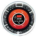 Купить DAM 8001070 Lead Assortment Rough Коробка для снастей  Black / Red 7ft.ru в интернет магазине Семь Футов
