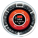DAM 8001070 Lead Assortment Rough Коробка для снастей  Black / Red