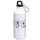 Купить Kruskis MD4049S101S096 Sleep Eat And Climb 800ml Алюминиевая бутылка Серебристый White 7ft.ru в интернет магазине Семь Футов