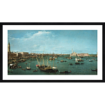 Постер Бассейн Сан-Марко "Bassin de San Marco" Каналетто (Джованни Антонио Канал) Art Boat/OE 501.01.082N 50x100см в черной рамке