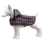 Freedog FD5000117 Дождевик в клетку Красный Multicolour 35 cm