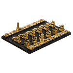 Seachoice 50-13441 6 Gang Предохранитель и клеммная колодка Золотистый Black / Bronze 4 1/2 x 3 1/4 x 7/8´´ 