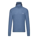 Café du cycliste O-BLS-FLORE-M-NAVY-M Базовый слой с длинным рукавом Flore Голубой Navy M