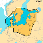 C-map M-EN-T-200-R-MS Skagerrak Kattegat&Baltic Sea Reveal Визитная Карточка  Multicolour