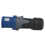 Mennekes 614086 Power Top Xtra 63A IP44 230V 3 столбы Мужской затыкать Light Blue / Grey / Black