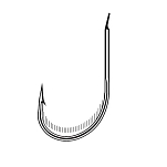 VMC 31VM7050-BK0008H4 7050 Valadium Speciment Trout Крюк Серебристый Black (20 pcs) 8 