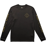 Salty crew 20135531-CHAR-XL Футболка с длинным рукавом от высыпаний Tippet Черный Charcoal XL
