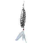 Ilba 7022535261148 Ложка-приманка Ondulante Blitz Hammered Feather B1 Silver