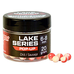 Benzar mix 98057386 острые колбасные всплывающие окна Lake 20g White / Red 6-8 mm
