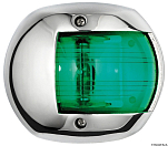 Бортовой огонь Sphera Design Classic 12 зелёный 112,5° 12 В 10 Вт 90 x 50 x 80 мм из нержавеющей стали для судов до 12 м, Osculati 11.407.02