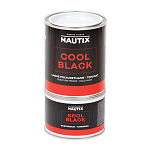 Эмаль полиуретановая двухкомпонентная Nautix Coolblack 151661 2л с низким теплопоглощением чёрная   