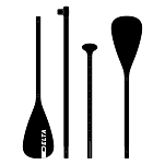 Delta sup DEPA4027 Суп/каяк Весло 4 Разделы Черный Black 160-225 cm 