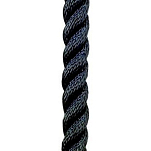 Poly ropes POL1110042124 110 m Улучшенная веревка из полиэстера Черный Black 24 mm 
