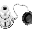 Plug Connectors, 2 pole 3 A / chrome-plated brass 12550-bvs