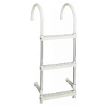 Forniture nautiche italiane 3030324 Алюминий 4 Шаги Лестница Silver / White 110 x 32 cm 