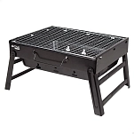 Aktive 63031 Черное прямоугольное складное портативное барбекю 40x28x20 cm Серебристый Multicolor