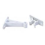 Jr products 342-10204 Дверной упор C Clip Style Серебристый Polar White 76.2 mm
