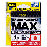 Duel 822357 H.D. Carbon Max Fluorocarbon 50 M Желтый  Yellow 0.148 mm 