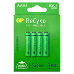 Gp batteries 12085AAAHCE-C4 ReCyko NiMH AAA 850mAh Аккумуляторы Зеленый Green