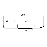 Коньки лыж усиленные 160 мм Sledex для Тайга  SLD-0081-020