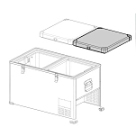 Indelb G961 Крышка правой двойной двери TB Бесцветный Silver