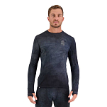 Mons royale 100499-2190-574-XL Базовый слой с длинным рукавом Cascade Flex Голубой Black Storm Wash XL