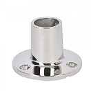 Stainless Steel Round Rail Base / 90° 70712-bvs