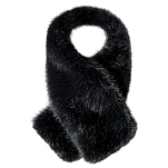 Barts ba0122-01-unica Шарф Pelo Black 20x10x5