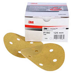 3M 448386 Hookit 255 P320 5T Шлифовальный диск 100 единицы  Green 125 mm