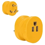 Camco 17-55233 Адаптер вилки 55233  Yellow 30A Male/15A Female