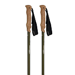 Komperdell 1742322-10-TELE Shockmaster Cork Powerlock Поляки Коричневый Silver / Green 105-140 cm