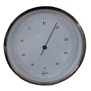 Купить Термометр Barigo 815.1 85мм Ø85мм из никелированной латуни 7ft.ru в интернет магазине Семь Футов
