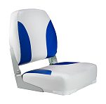 Кресло мягкое складное Classic, обивка винил, цвет серый/синий, Marine Rocket 75102GB-MR