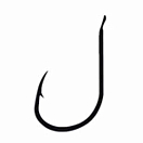 Купить Asari AWM-1/0 Worm Pro Крюк Черный  Nickel Plated (10 pcs) 1/0  7ft.ru в интернет магазине Семь Футов