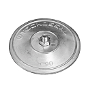 Купить Цинковый анод Tecnoseal 00102E Ø90x7.7мм дисковый с крепежом для пера руля 7ft.ru в интернет магазине Семь Футов