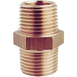 Maestrini GS30638 Бронзовый двухвинтовой ниппель Золотистый 1-1/2´´ 