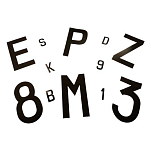 Euromarine 070127 S Пластиковое письмо S тикеры Белая White 70 mm