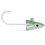 Fiiish CSE224 Crazy Sand Eel Shore Джиг-голова 2 единицы измерения Серебристый Pearl Green 30 g 