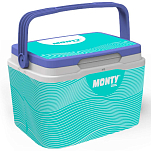Monty 922123 Thermal 5L Жесткий портативный кулер Серебристый Blue / Green
