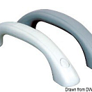 Soft PVC handle RAL 7035 250 mm, 41.914.02