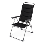 Кемпинговое кресло Kampa Dometic Lusso Milano 9120000486 595 x 1170 x 720 мм чёрное
