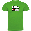 Купить Kruskis CA65500283K037 Футболка с коротким рукавом I Love Bass Зеленый Green M 7ft.ru в интернет магазине Семь Футов