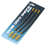Nash T8022 Sliding Chod Bead Heli Kit Рукава против запутывания Оранжевый Brown