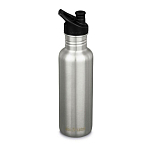 Klean kanteen 1008438 Classic Бутылка из нержавеющей стали 800ml Спорт крышка Серебристый Brushed Stainless