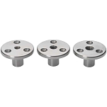 Barton marine 7860363 M8 Пластина с рым-болтом Silver