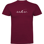 Kruskis CA655006116S175 Футболка с коротким рукавом Fishing Heartbeat Красный Dark Red 3XL