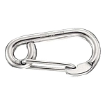 Plastimo 409785 Симметричный карабин из нержавеющей стали с ушками Silver 120 mm