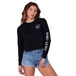 Salty crew 20135312w-blk-l Футболка с длинным рукавом Bruce crop Black 30x25x2