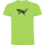 Kruskis CA65500628K210 Футболка с коротким рукавом Whale Tribal Зеленый Light Green 3XL